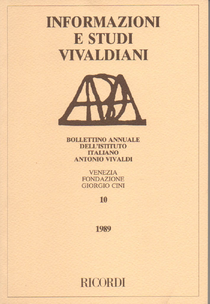 Informazioni e Studi Vivaldiani 10