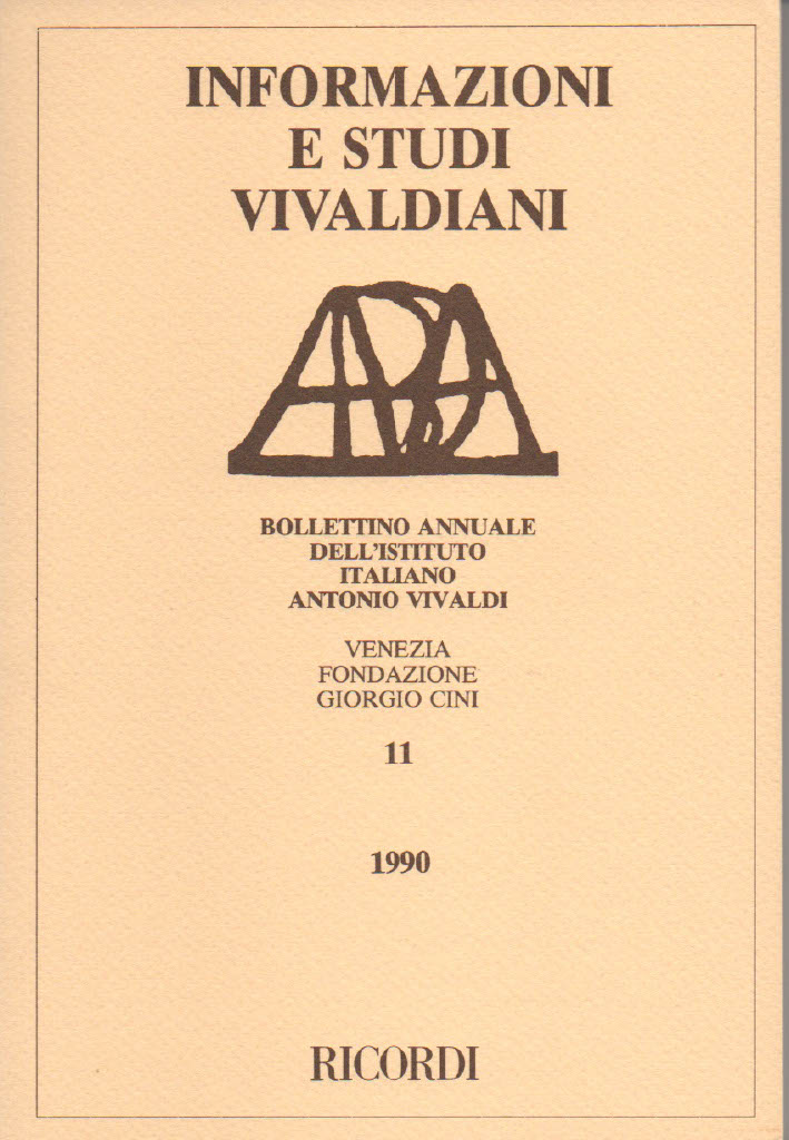 Informazioni e Studi Vivaldiani 11