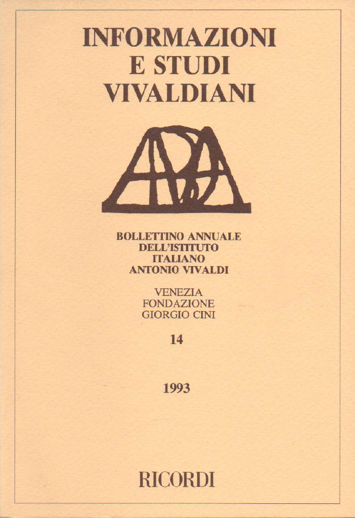 Informazioni e Studi Vivaldiani 14