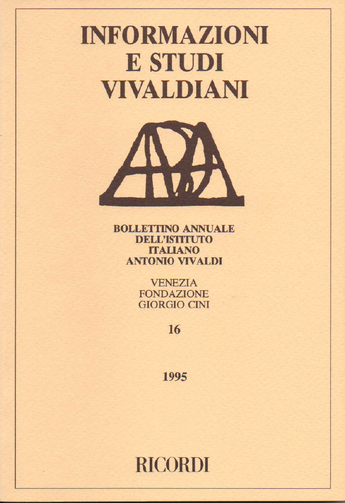 Informazioni e Studi Vivaldiani 16