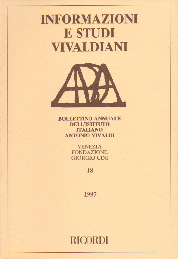 Informazioni e Studi Vivaldiani 18