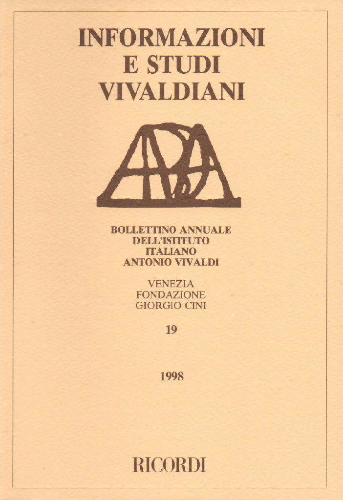 Informazioni e Studi Vivaldiani 19