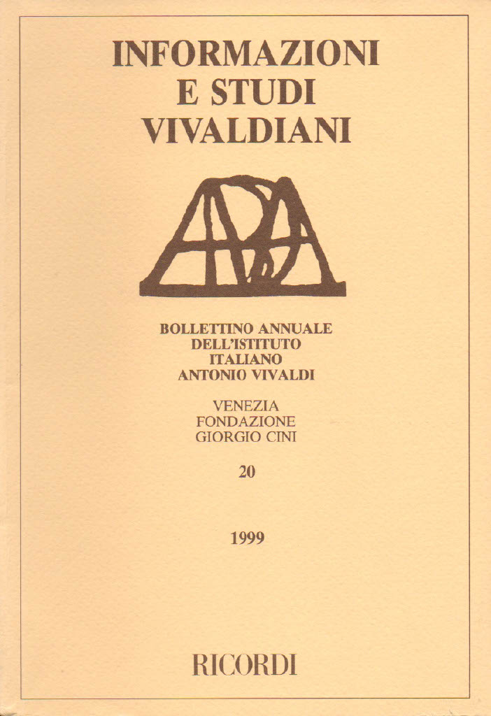 Informazioni e Studi Vivaldiani 20