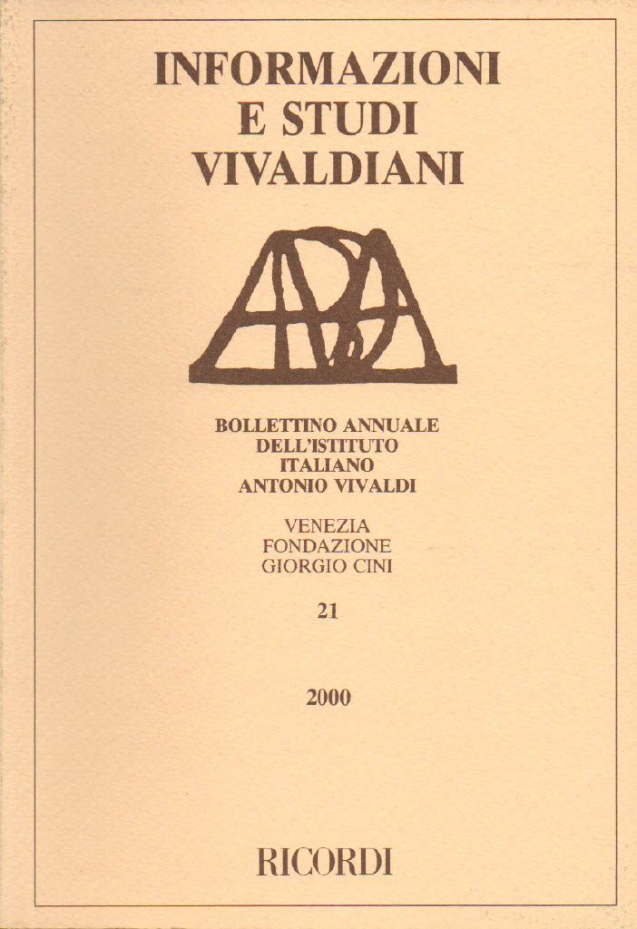 Informazioni e Studi Vivaldiani 21