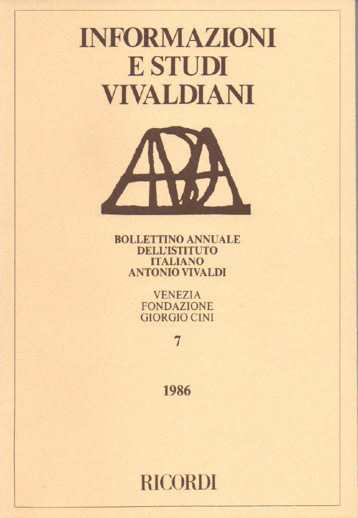 Informazioni e Studi Vivaldiani 07
