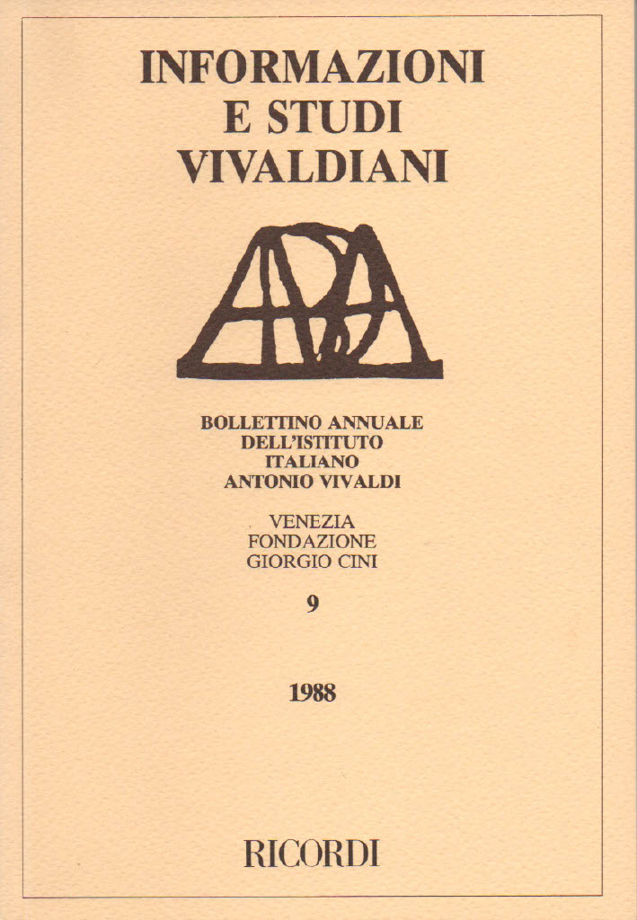 Informazioni e Studi Vivaldiani 09