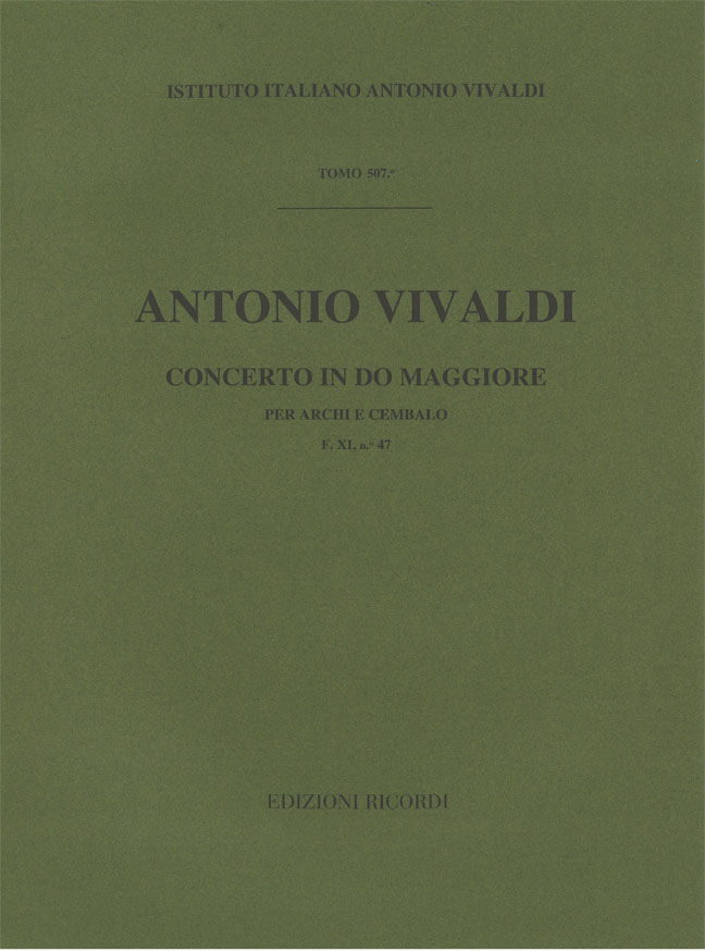 Concerto in Do maggiore per archi e cembalo