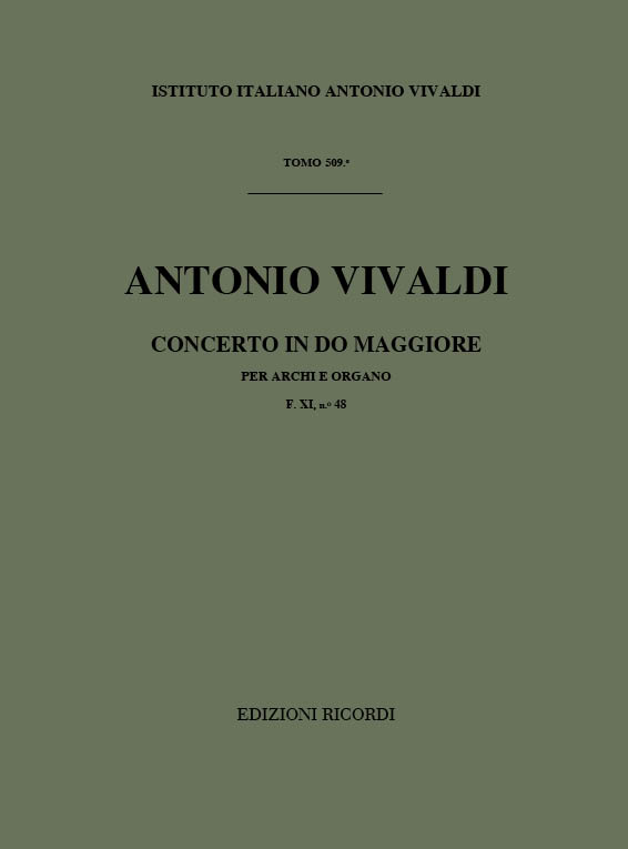 Concerto in Do maggiore per archi e organo