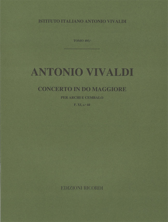 Concerto in Do maggiore per archi e cembalo