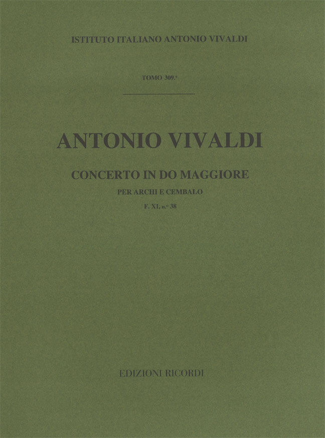 Concerto in Do maggiore per archi e cembalo