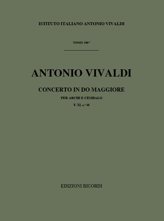 Concerto in Do maggiore per archi e cembalo