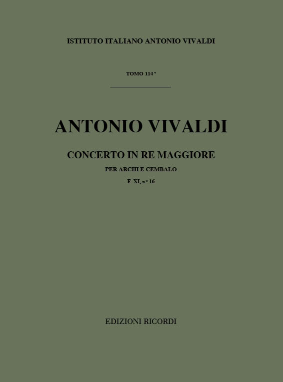 Concerto in Re maggiore per archi e cembalo