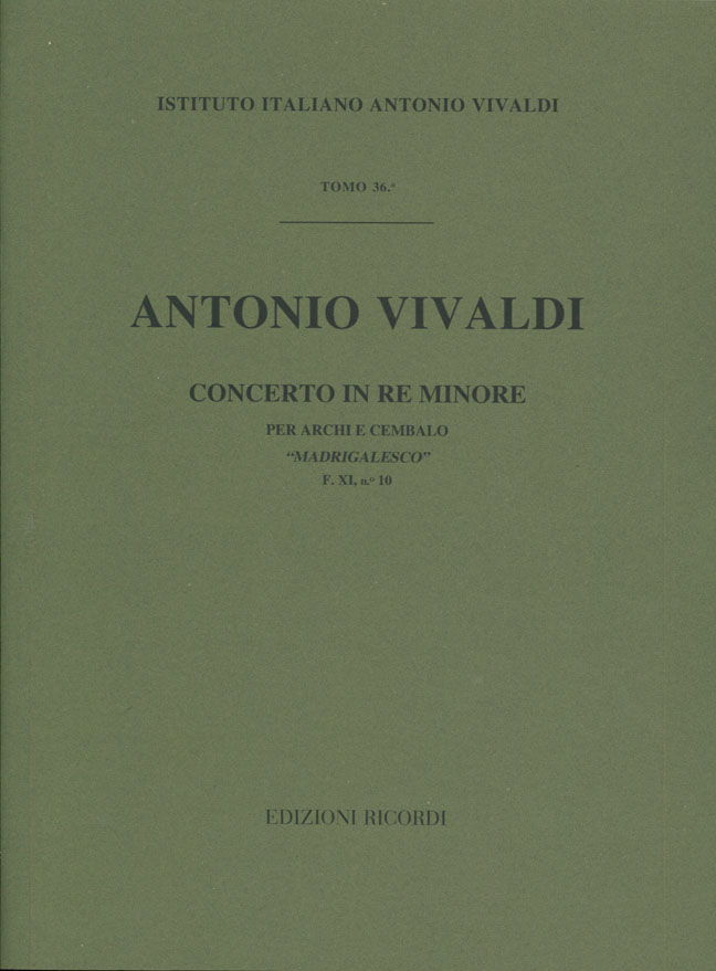 Concerto in Re minore per archi e cembalo "Madrigalesco"