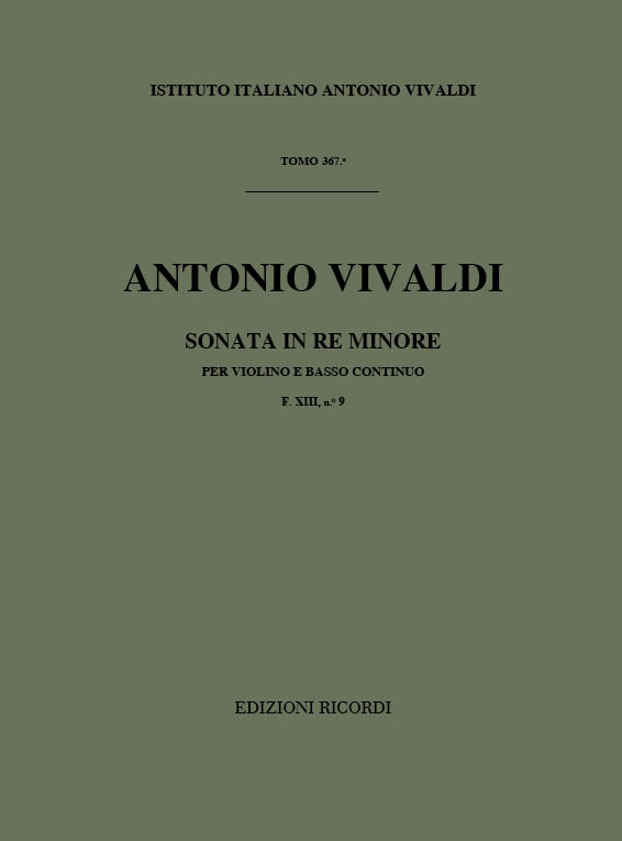 Sonata in Re minore per violino e basso continuo