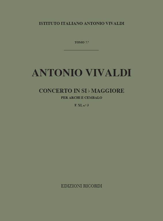 Concerto in Si bemolle maggiore per archi e cembalo