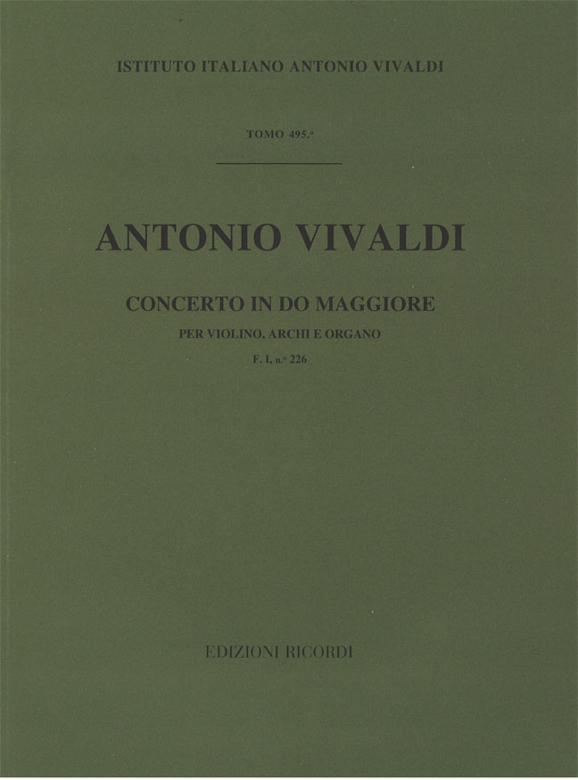 Concerto in Do maggiore per violino, archi e organo