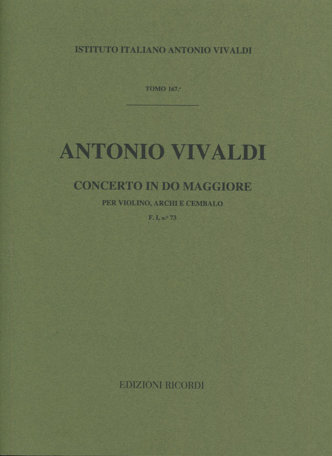 Concerto in Do maggiore per violino, archi e cembalo