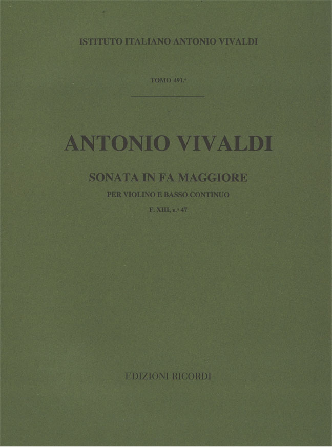 Sonata in Fa maggiore per violino e basso continuo