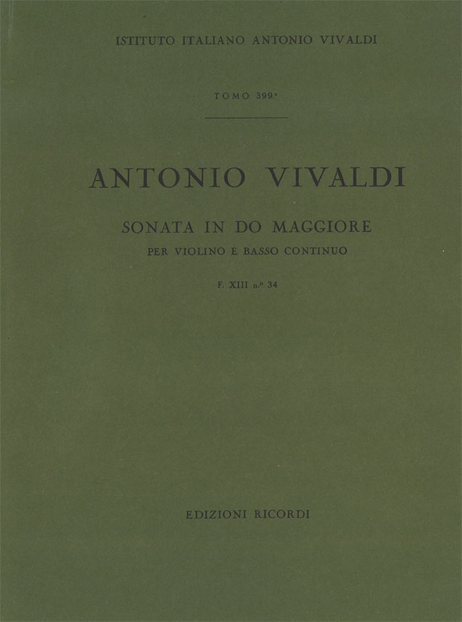 Sonata in Do maggiore per violino e basso continuo