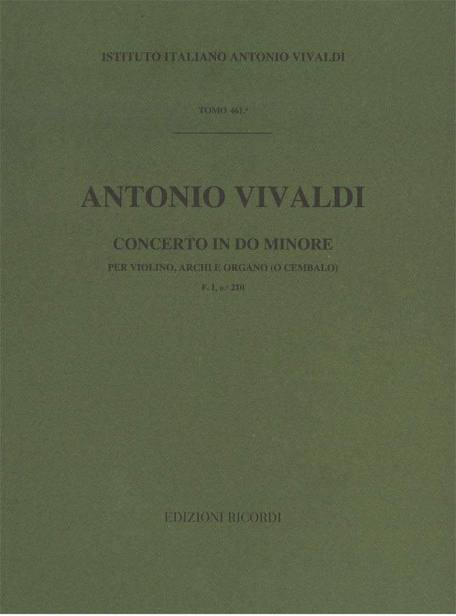 Concerto in Do minore per violino, archi e organo (o cembalo)