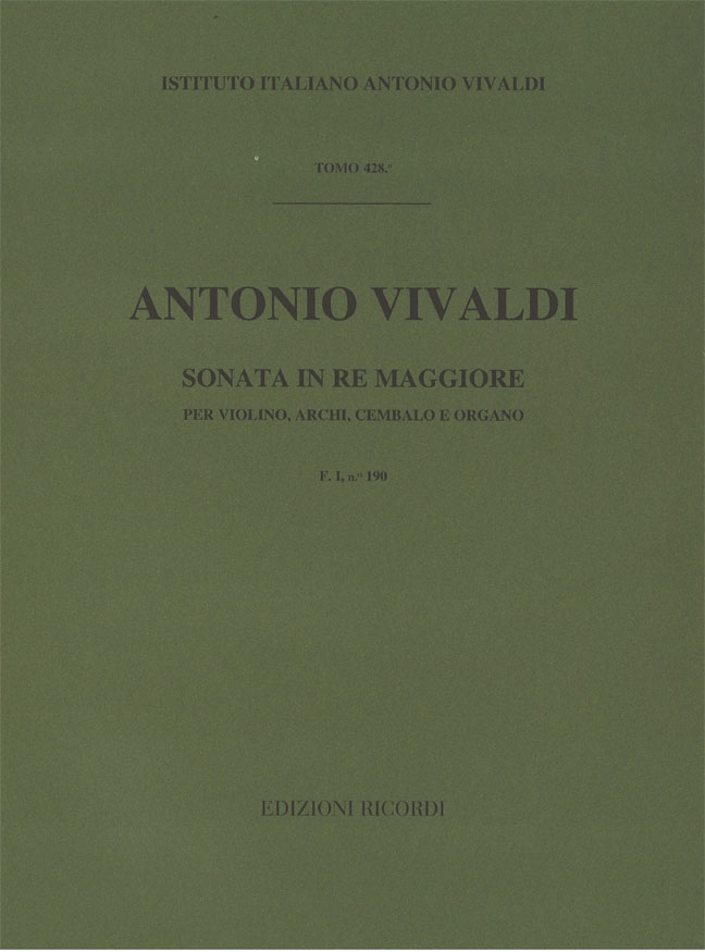 Concerto in Re maggiore per violino, archi, cembalo e organo