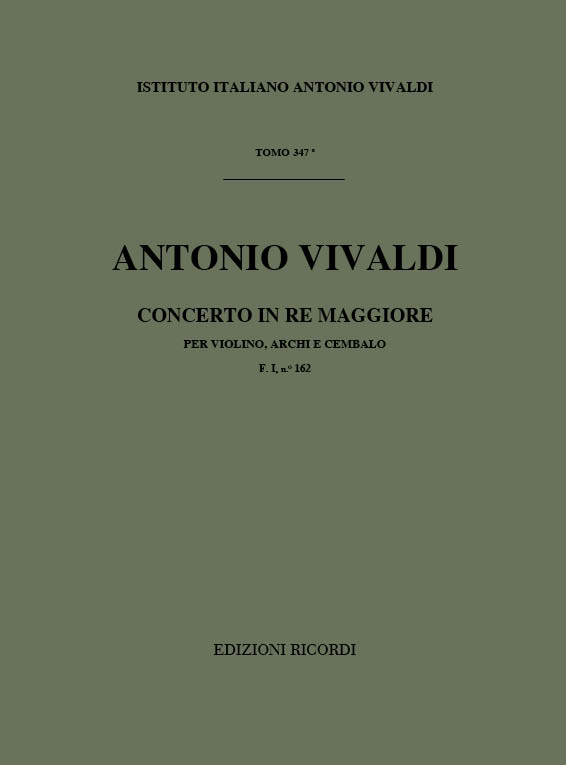 Concerto in Re maggiore per violino, archi e cembalo