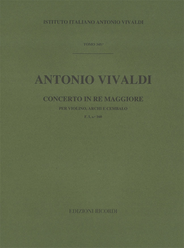 Concerto in Re maggiore per violino, archi e cembalo