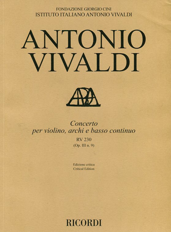 Concerto per violino, archi e basso continuo (Op. III n. 9)