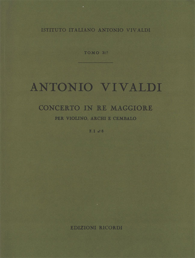 Concerto in Re maggiore per violino, archi e cembalo