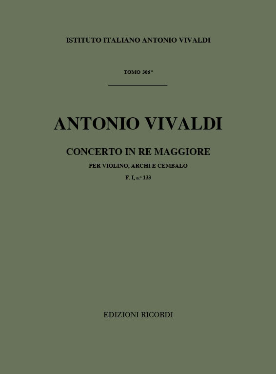 Concerto in Re maggiore per violino, archi e cembalo