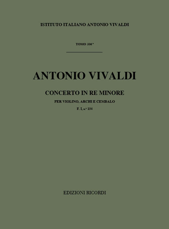 Concerto in Re minore per violino, archi e cembalo