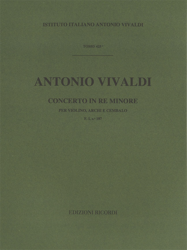 Concerto in Re minore per violino, archi e cembalo