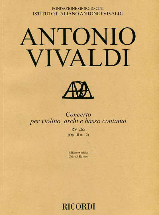 Concerto per violino, archi e basso continuo (Op. III n. 12)