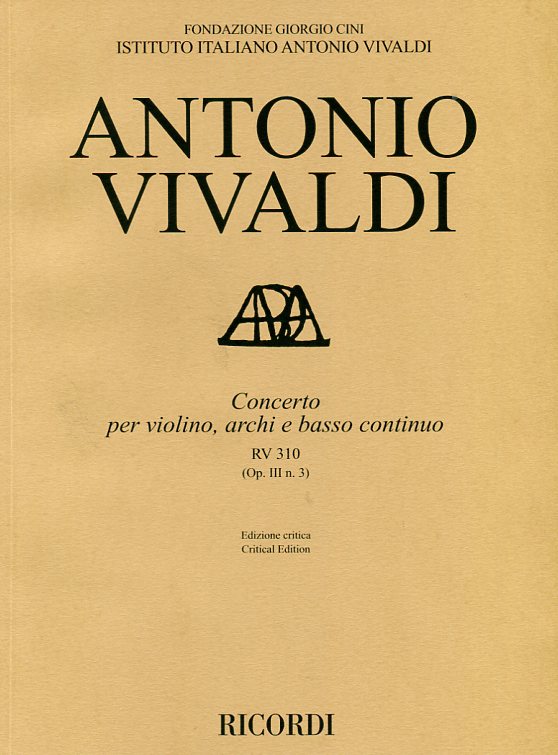 Concerto per violino, archi e cembalo (Op. III n. 3)