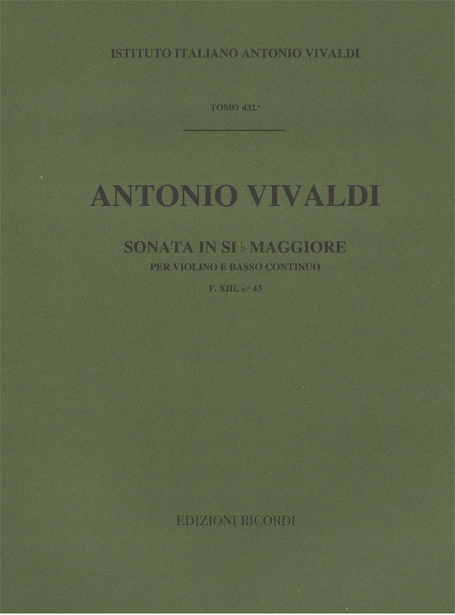 Sonata in Si bemolle maggiore per violino e basso continuo