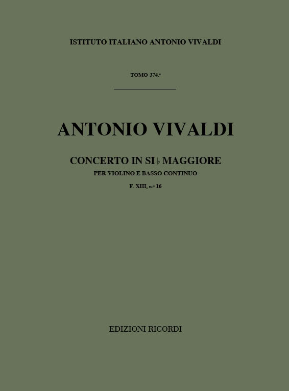 Sonata in Si bemolle maggiore per violino e basso continuo