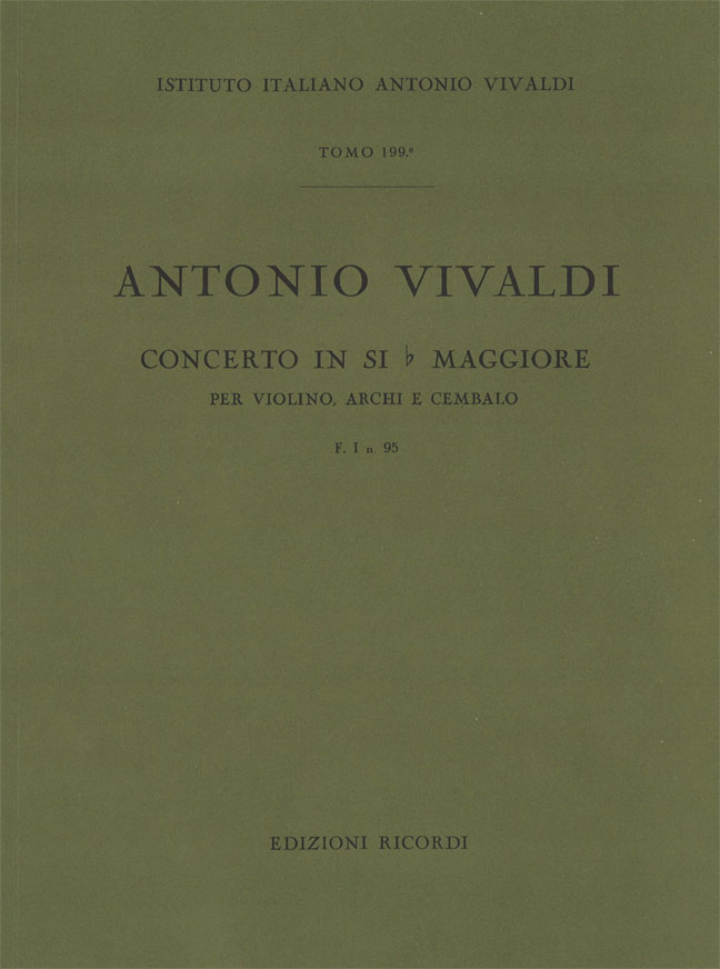 Concerto in Si bemolle maggiore per violino, archi e cembalo