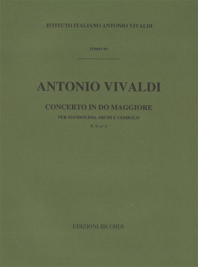 Concerto in Do maggiore per mandolino, archi e cembalo