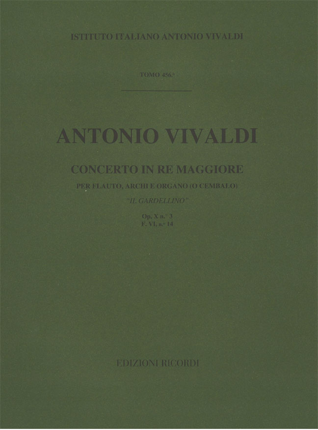 Concerto in Re maggiore per flauto, archi e organo (o cembalo) "Il Gardellino"