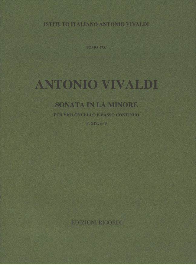 Sonata in La minore per violoncello e basso continuo