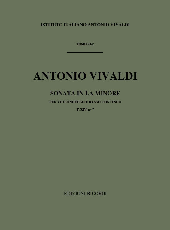 Sonata in La minore per violoncello e basso continuo