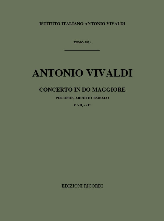 Concerto in Do maggiore per oboe, archi e cembalo