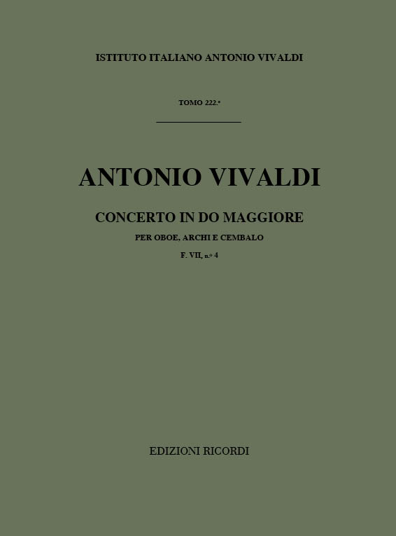 Concerto in Do maggiore per oboe, archi e cembalo