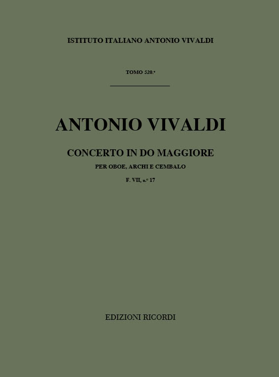 Concerto in Do maggiore per oboe, archi e cembalo