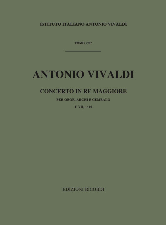 Concerto in Re maggiore per oboe, archi e cembalo