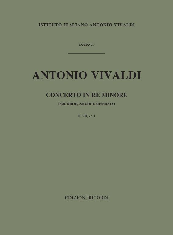 Concerto in Re minore per oboe, archi e cembalo
