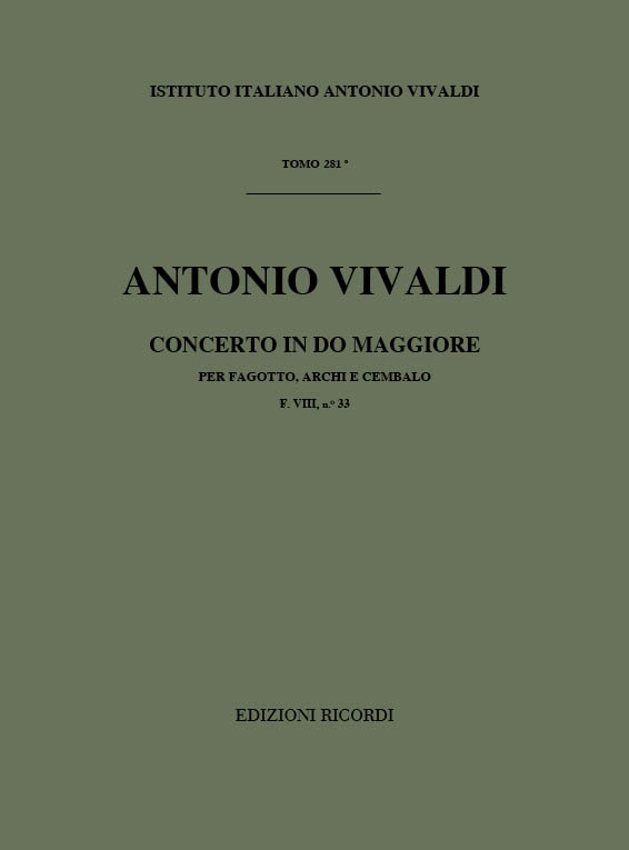 Concerto in Do maggiore per fagotto, archi e cembalo