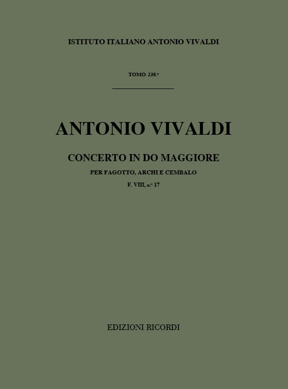Concerto in Do maggiore per fagotto, archi e cembalo