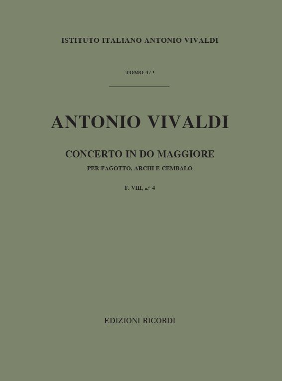 Concerto in Do maggiore per fagotto, archi e cembalo