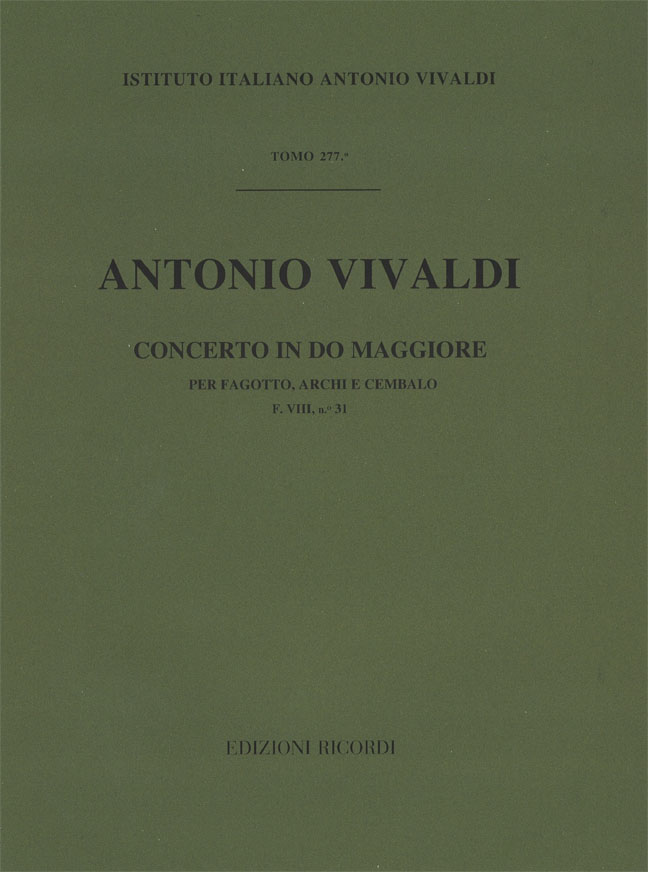Concerto in Do maggiore per fagotto, archi e cembalo